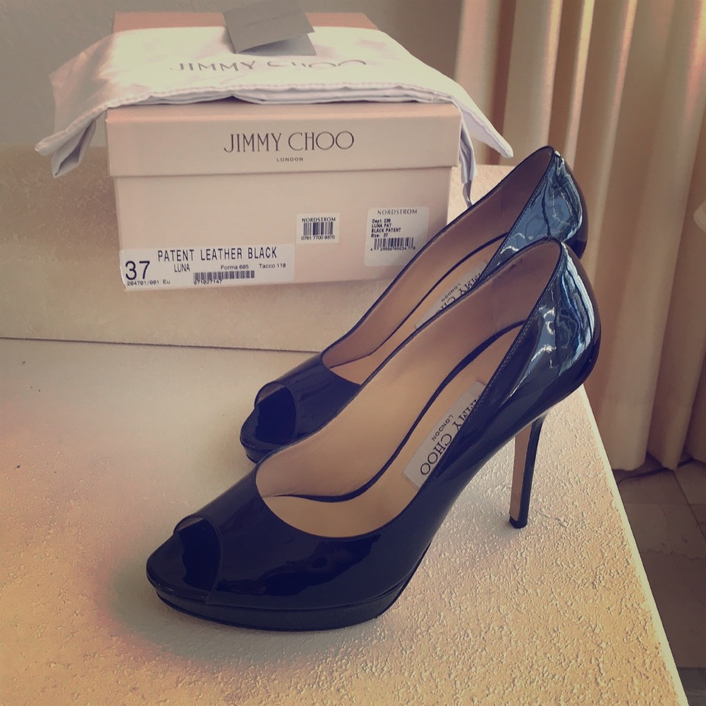 Jimmy Choo Luna - Black Patent